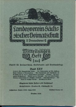 Heft 1-4/1936 Mitteilungen des Landesvereins Sächsischer Heimatschutz