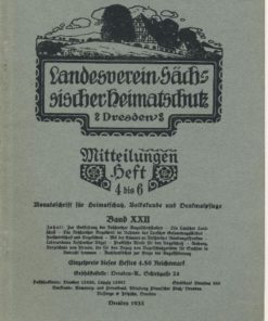 Heft 4-6/1933 Mitteilungen des Landesvereins Sächsischer Heimatschutz