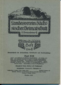 Heft 4-6/1933 Mitteilungen des Landesvereins Sächsischer Heimatschutz