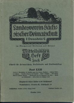 Heft 5-8/1934 Mitteilungen des Landesvereins Sächsischer Heimatschutz