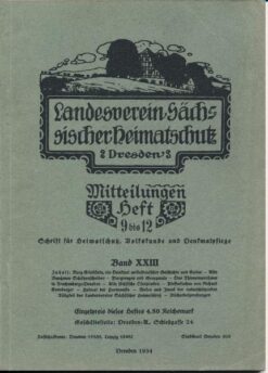 Heft 9-12/1934 Mitteilungen des Landesvereins Sächsischer Heimatschutz