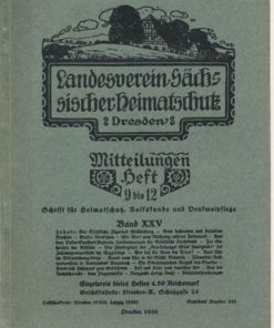 Heft 9-12/1936 Mitteilungen des Landesvereins Sächsischer Heimatschutz