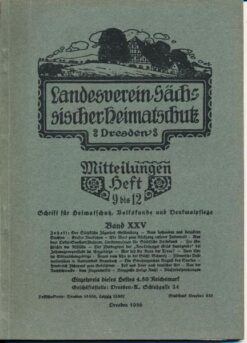 Heft 9-12/1936 Mitteilungen des Landesvereins Sächsischer Heimatschutz