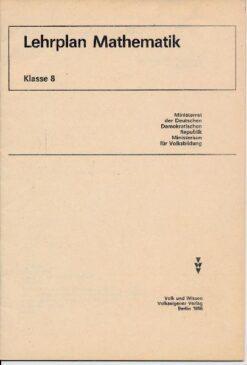 Lehrplan Mathematik Klasse 8