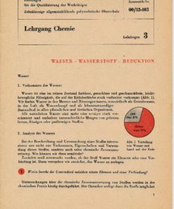 Wasser-Wasserstoff-Reduktion / Lehrgang Chemie / Lehrbogen 3