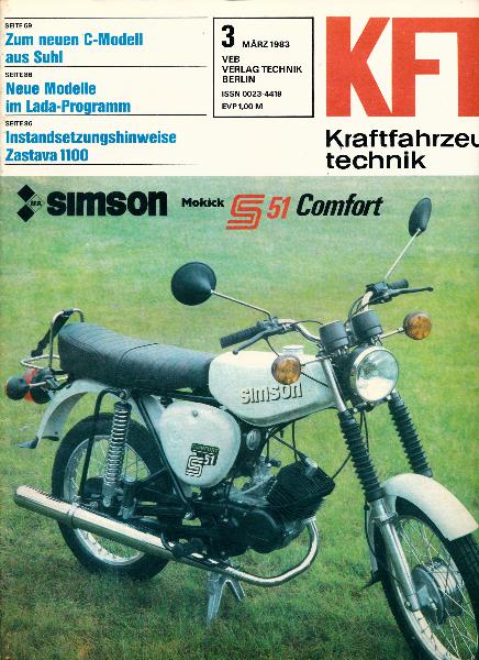 Kraftfahrzeugtechnik 1-12/1983