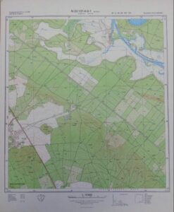 Alt Golm Brandheide Linzberg Spitzberg Streitberg Fürstenwalder Spree Kleiner Moderbusch – Original-Meßtischblatt/Landkarte der NVA / N-33-137-A-b-1