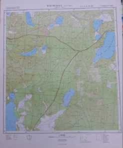 Försterei Tschinka Limsdorfer Heide Alt Schadower Wald Josinskyluch diverse Seen der Umgebung – Original-Meßtischblatt/Landkarte der NVA / N-33-136-D-b-2
