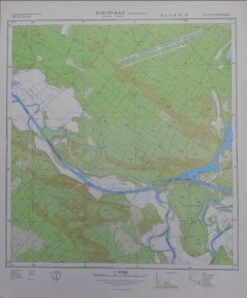 Kersdorfer Schleuse Fürstenwalder Spree Oder-Spree-Kanal Rehhagen Drahendorfer Spree – Original-Meßtischblatt/Landkarte der NVA / N-33-137-A-b-2