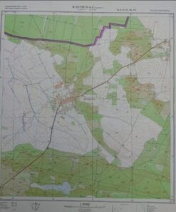 Münchehofe und Umgebung – Original-Meßtischblatt/Landkarte der NVA / N-33-136-D-a-2