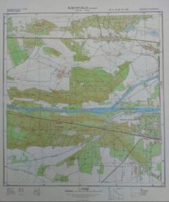 Neubensdorf Weinberg Birkenheide Woltersdorfer Heide Elbe-Havel-Kanal Siedlung Wusteritz Rosenthal Großes Holzrevier – Original-Meßtischblatt/Landkarte der NVA / N-33-121-D-c-2