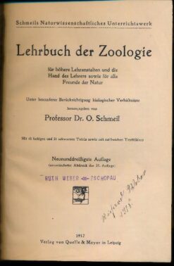 Lehrbuch der Zoologie