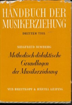 Handbuch der Musikerziehung  Teil III