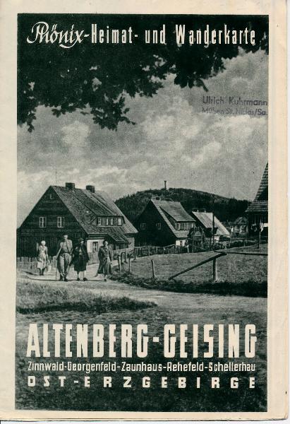 Phönix-Heimat- und Wanderkarte Altenberg – Geising