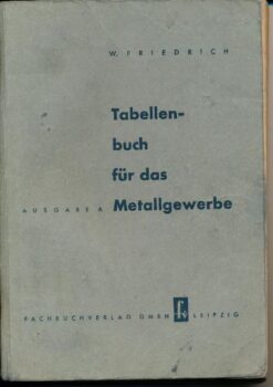 Tabellenbuch für das Metallgewerbe