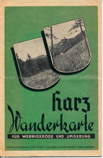 Harz Wanderkarte für Wernigerode und Umgebung
