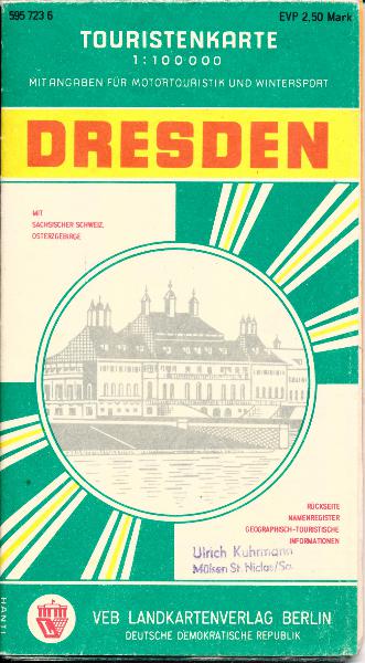 Touristenkarte Dresden