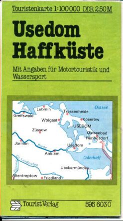 Touristenkarte Usedom Haffküste