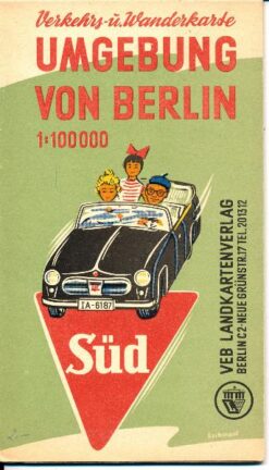 Verkehrs- und Wanderkarte Umgebung von Berlin