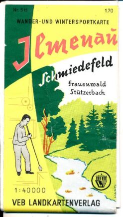 Wander- und Wintersportkarte Ilmenau – mit Schmiedefeld, Frauenwald, Stützerbach