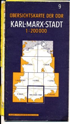 Karl-Marx-Stadt – Übersichtskarte der DDR  Blatt 9