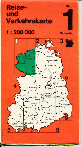 shop.ddrbuch.de DDR-Karte; Maßstab 1:200 000; mit Zeichenerklärung