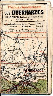shop.ddrbuch.de Julius Brumby, Buchhandlung, Goslar am Harz; Maßstab 1:75 000; farbig, mit Zeichenerklärung