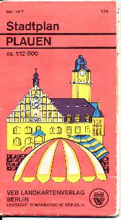 shop.ddrbuch.de DDR-Stadtplan; Maßstab ca 1:12 000; farbig; mit Straßenverzeichnis sowie viel Lesestoff infomativer Angaben zur Geschichte, Sehenswürdigkeiten, Gaststätten, Tankstellen usw