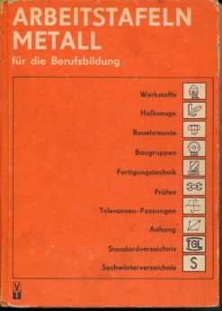 Arbeitstafeln Metall für die Berufsbildung