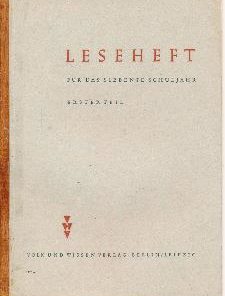 Leseheft für das siebente Schuljahr  Erster Teil