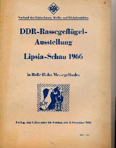DDR-Rassegeflügel-Ausstellung Lipsia-Schau 1966 Katalog zur Ausstellung