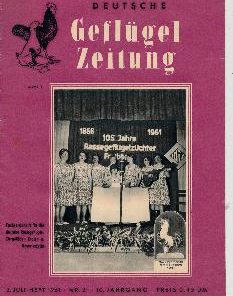 Deutsche Geflügel-Zeitung 3. Juli-Heft  Nr. 21 / 1961 DDR
