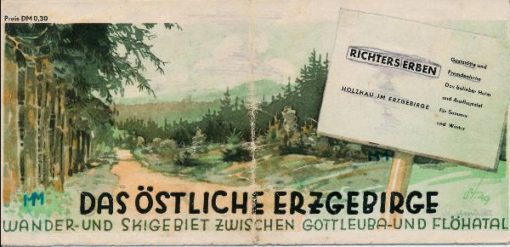 Das östliche Erzgebirge – kleiner Faltplan