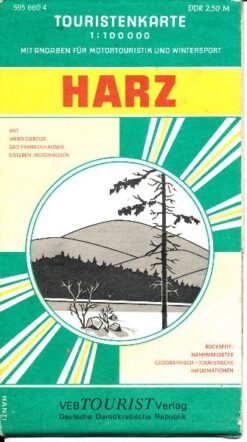 Touristenkarte Harz