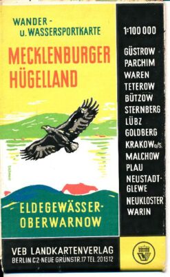 Mecklenburger Hügelland Wasser- und Wandersportkarte