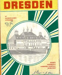 Touristenkarte Dresden DDR