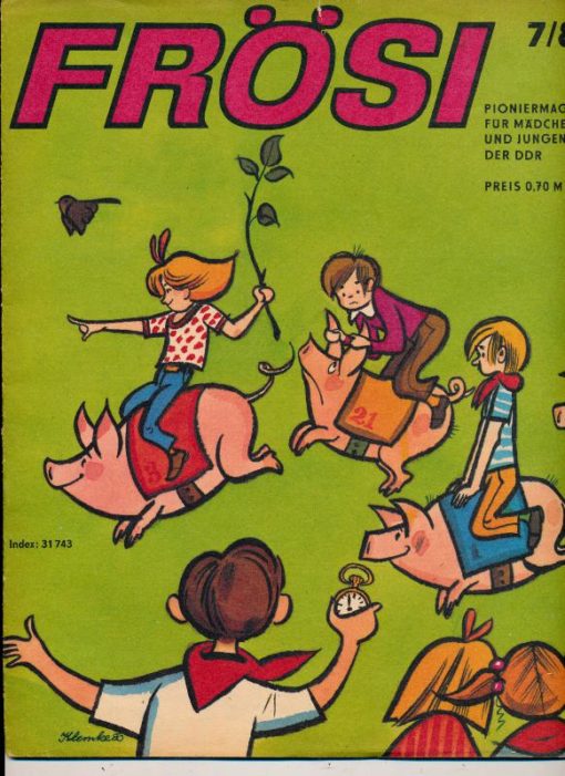 Frösi 1980 Heft 7 Kinderzeitschrift DDR Fröhlich sein und singen