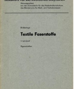 Textile Faserstoffe 5 Lehrbriefe DDR TH Karl-Marx-Stadt