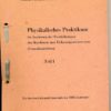 Physikalisches Praktikum Teil II TH Karl-Marx-Stadt