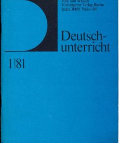 Deutschunterricht Fachzeitschrift Heft 1 bis 5 1981