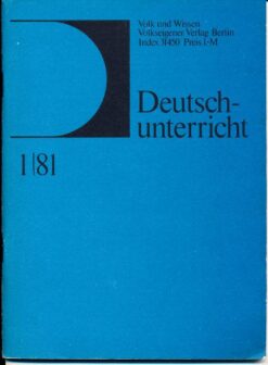 Deutschunterricht Fachzeitschrift Heft 1 bis 5 1981