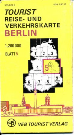 Tourist Reise- und Verkehrskarte Berlin
