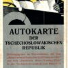 Autokarte der tschechoslowakischen Republik