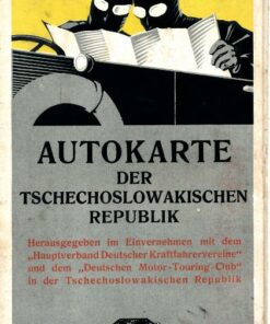 Autokarte der tschechoslowakischen Republik