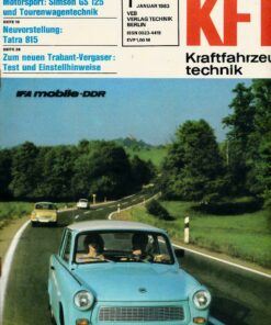 KFT Kraftfahrzeugtechnik 1983 Heft 1 DDR