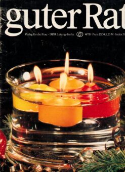 Guter Rat 1978 Heft 4 Ratgeberzeitschrift DDR