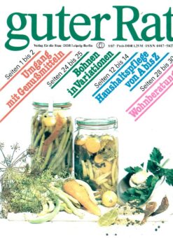 Guter Rat 1987 Heft 3 Ratgeberzeitschrift DDR