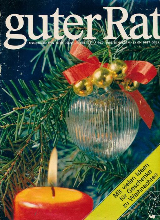 Guter Rat 1987 Heft 4 Ratgeberzeitschrift DDR