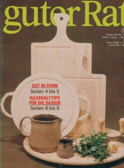 Guter Rat 1988 Heft 1 Ratgeberzeitschrift DDR