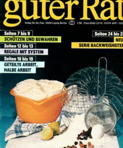 Guter Rat 1990 Heft 1 Ratgeberzeitschrift DDR